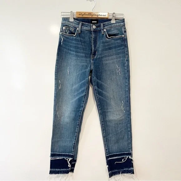 HUDSON Zooey High Rise Straight Leg Crop Jeans